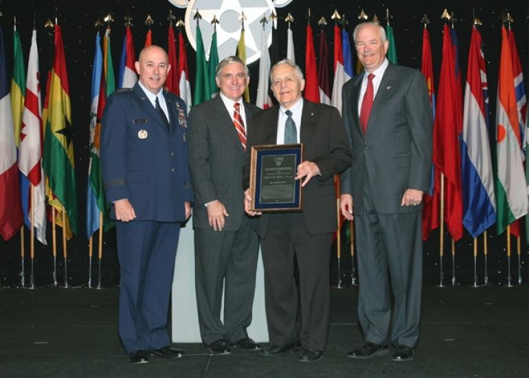 Don Lopez receiving the Gill Robb Wilson Award