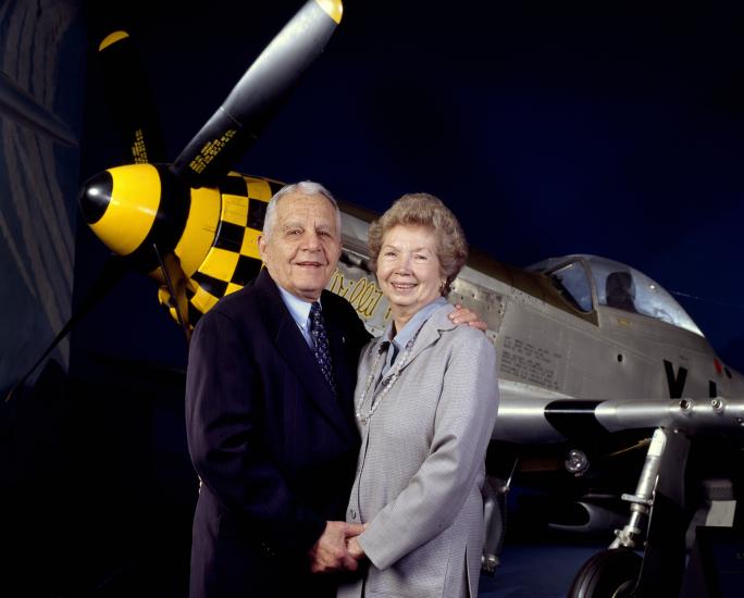 Don Lopez and his wife, Glindel