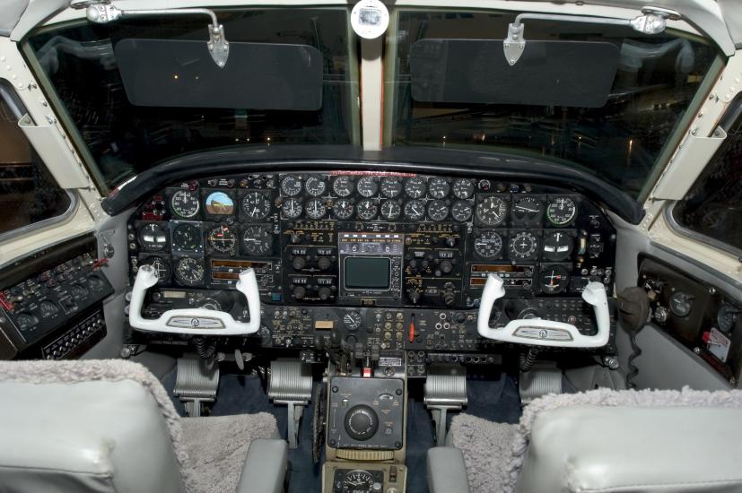 Beechcraft King Air Cockpit at the Udvar-Hazy Center