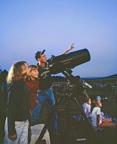 Sean O'Brien, staff astronomer of the Albert Einstein Planetarium