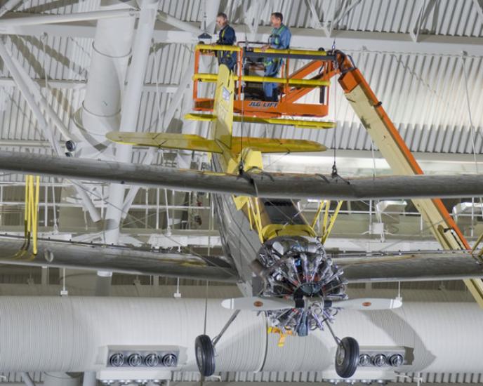 Grumman G-164 Ag-Cat Installation at the Steven F. Udvar-Hazy Center