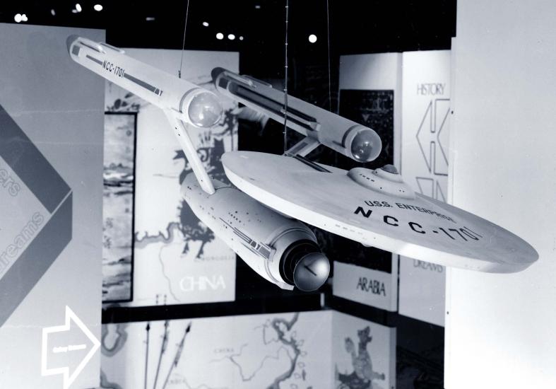 Star Trek Starship "Enterprise" on display in Rocketry and Spaceflight