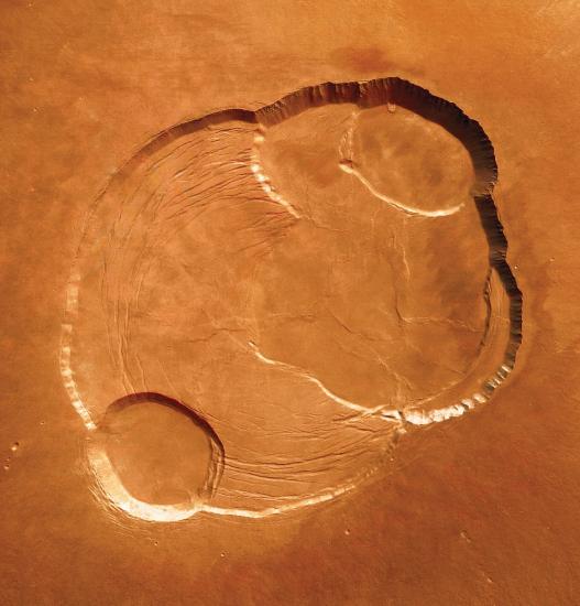 The Summit of Olympus Mons on Mars