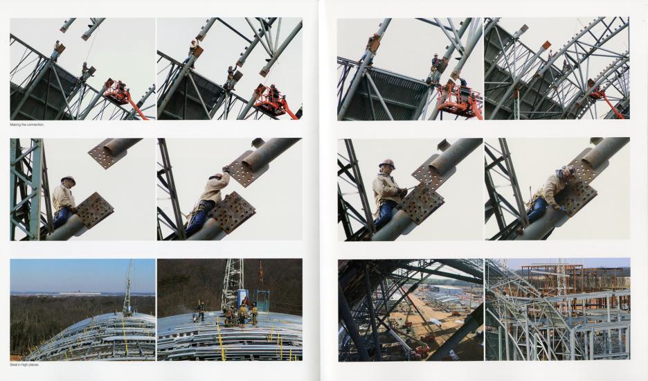 Udvar-Hazy Center Truss Construction in Building America's Hangar