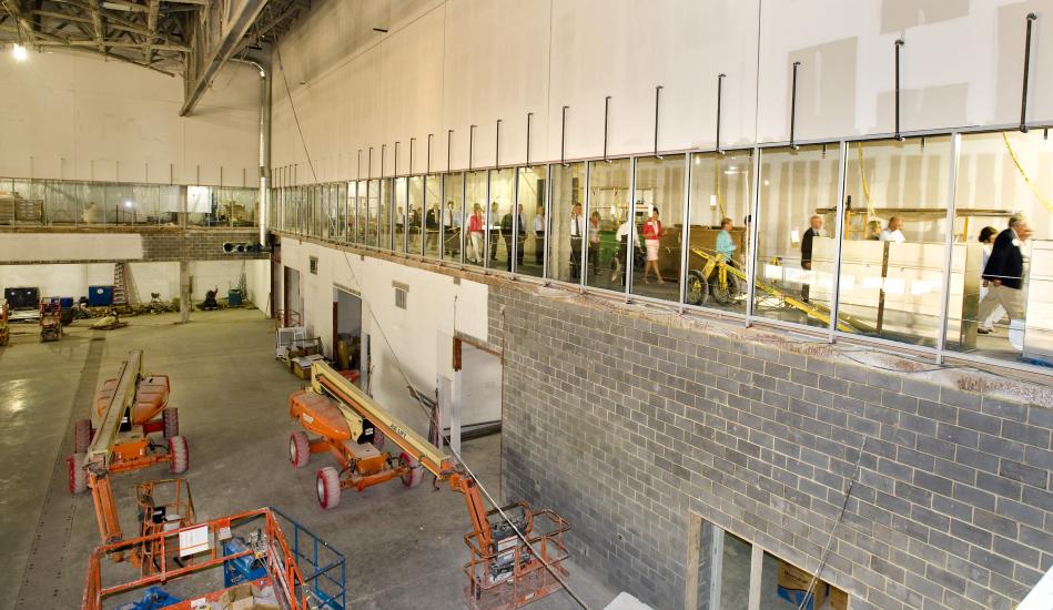 Mezzanine Overlooking the Mary Baker Engen Restoration Hangar