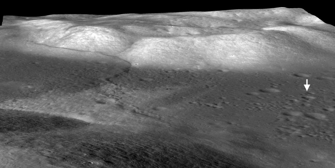 Image of Lee-Lincoln Scarp on the Moon