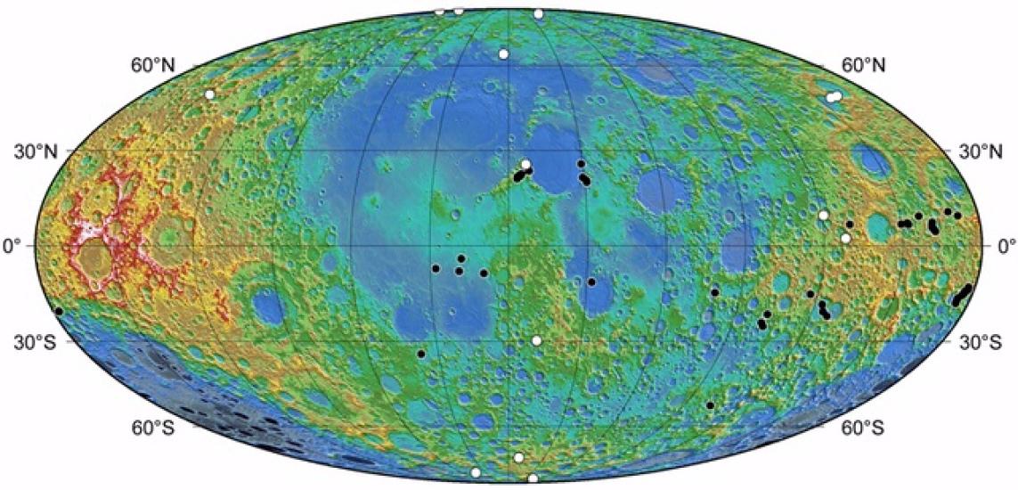 Global map of fault scarps