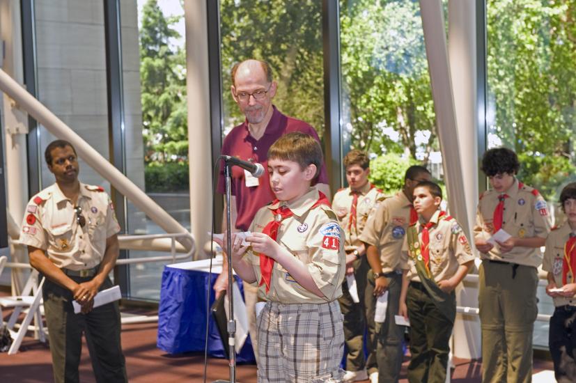 Boy Scouts at Space Day 2010