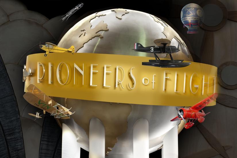 "Barron Hilton Pioneers of Flight Gallery" Globe