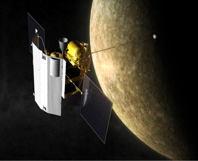 MESSENGER Spacecraft At Mercury