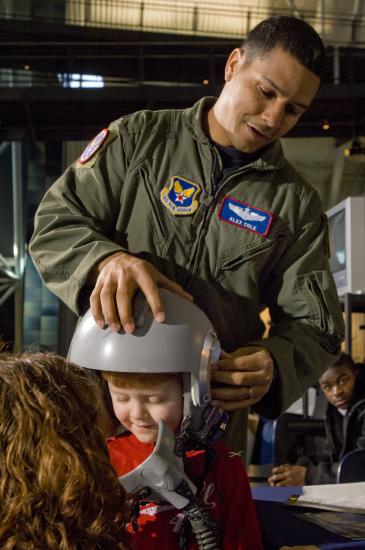 Young Visitor at the Annual Become A Pilot Day