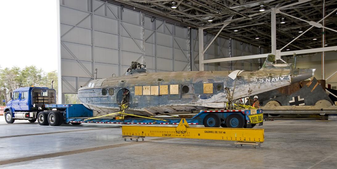 Sikorsky JRS-1 Arrival at Udvar-Hazy Center