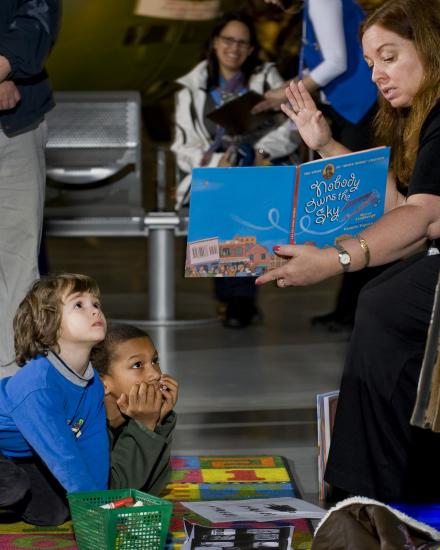 Story Time at the Steven F. Udvar-Hazy Center