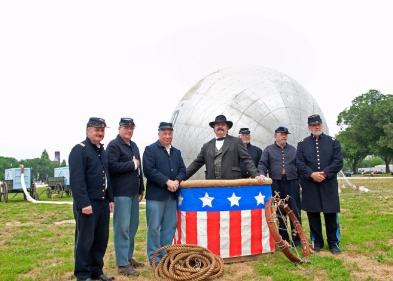 Thaddeus Lowe and re-enactors