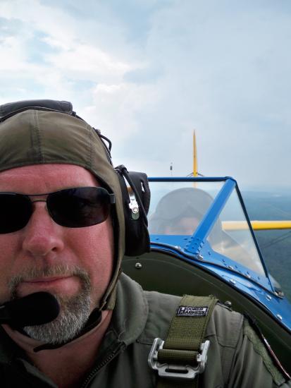 Dik Daso and Matt Quy in a PT-13D Stearman