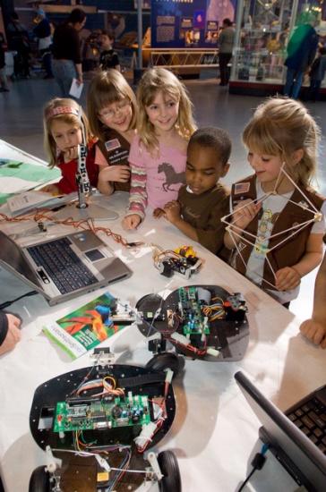 Children Participating in Science Activities