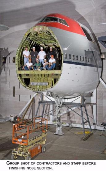 America by Air - Boeing 747 Forward Fuselage Installation