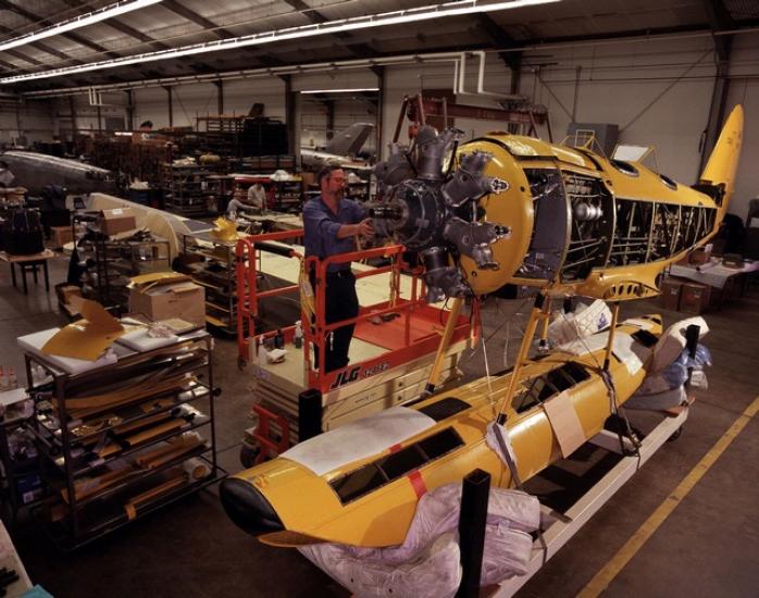 Naval Aircraft Factory N3N-3 at Garber Facility