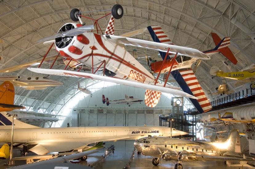 The Bucker Bu-133C Jungmeister at the Udvar-Hazy Center