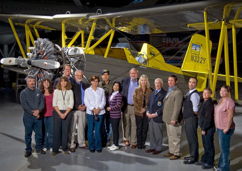 Grumman Ag-Cat Donor and Pilot at the Steven F. Udvar-Hazy Center