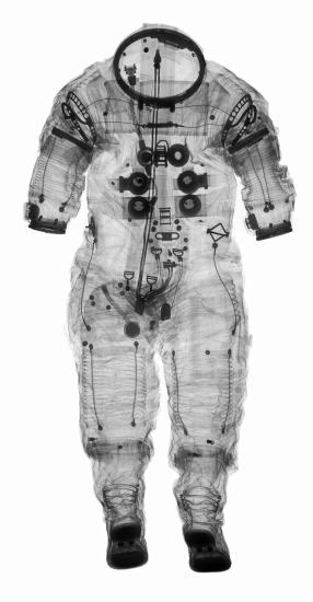 X-ray image of Alan Shepard’s Apollo 14 Spacesuit