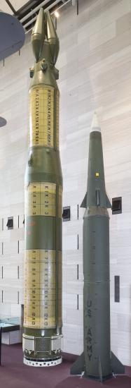 Pershing II and SS-20 Missiles at the National Air and Space Museum