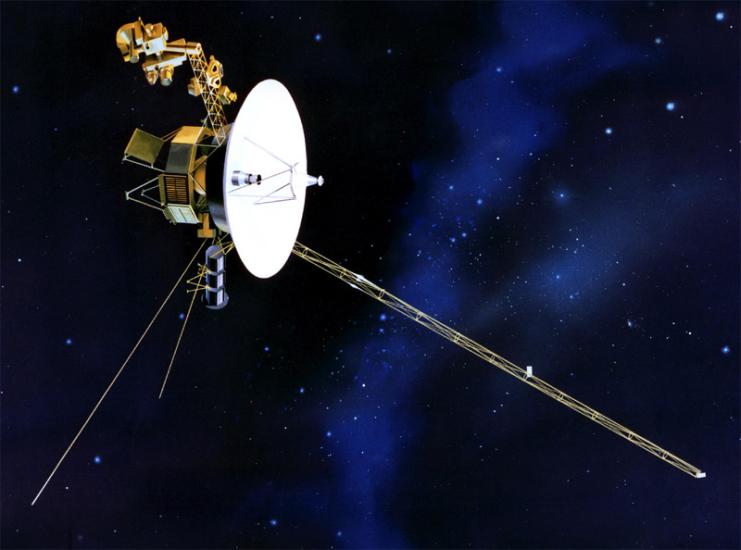 Artistic rendering of Voyager spacecraft