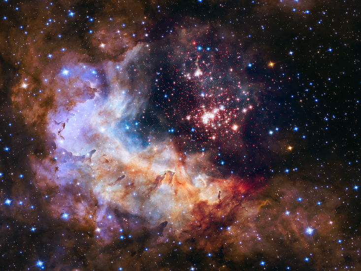 colorful star cluster