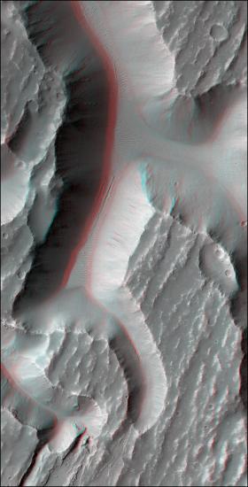 3D Anaglyph of Kasei Valles on Mars