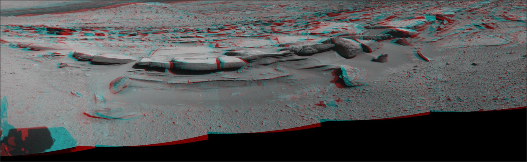 3D Anaglyph of Sandstone Outcrop