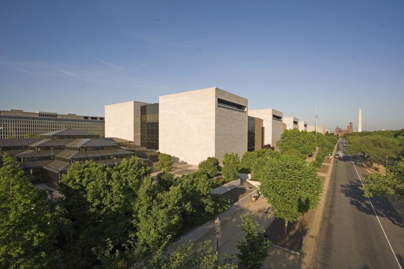 Exterior view of Smithsonian National Air and Space Museum in Washington, DC