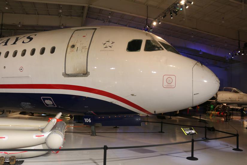 View of the nose of the aircraft. 