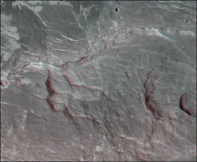 3D Anaglyph of Claritas Fossae Region