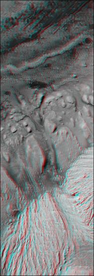 3-D Anaglyph of Inverted Riverbed