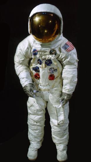 Front view of Aldrin Apollo 11 Spacesuit