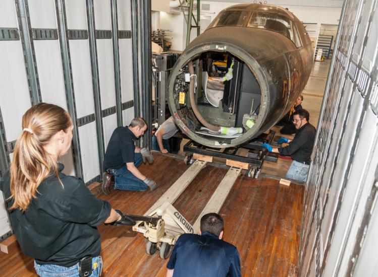  Moving the Martin B-26B Marauder <em>Flak-Bait</em>'s Forward Fuselage