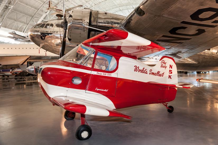 Stits SA-2A Sky Baby on display at the Steven F. Udvar-Hazy Center.