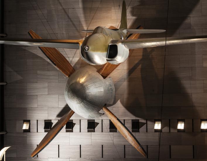 The Full Scale Wind Tunnel Fan on Display in the <em>Boeing Milestones of Flight Hall</em>