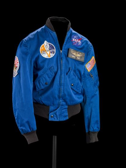 View of Sally Ride’s Flight Jacket 