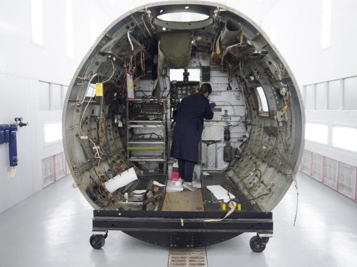 Conservator Inside Aircraft