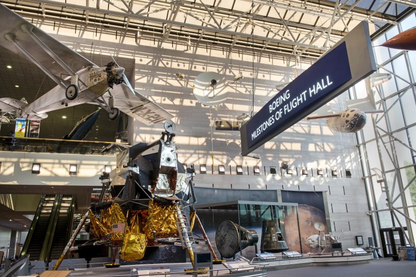 The newly renovated Boeing Milestones of Flight Hall