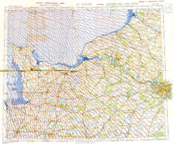 Gee Chart of Normandy 