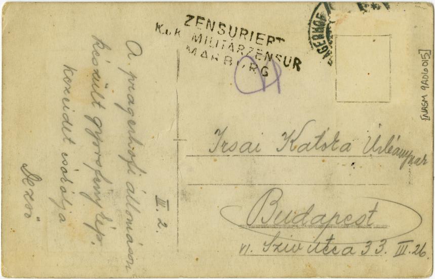 handwritten postcard