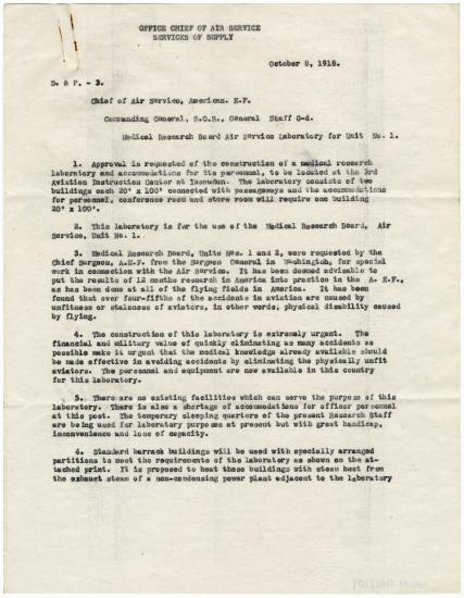 Page 1 of typewritten Memo