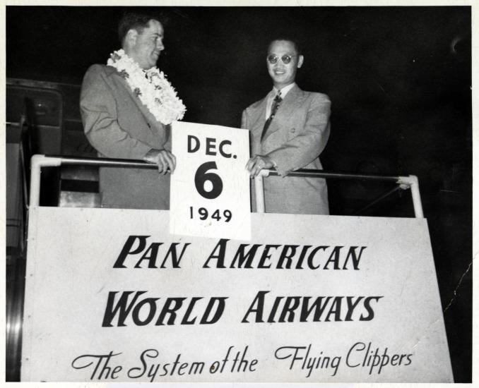 Lanphier and Ed Johnson in Honolulu