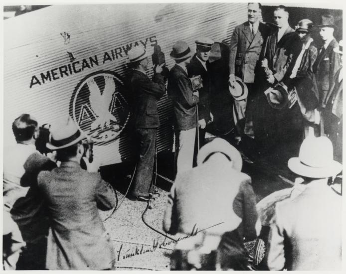 Franklin D. Roosevelt and Ford Tri-Motor