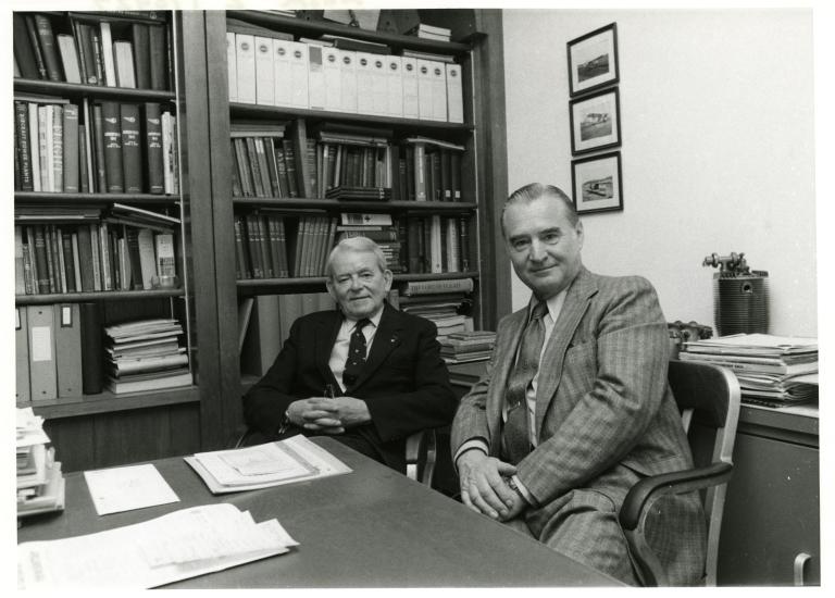 Sir Frank Whittle and Hans J. Pabst von Ohain