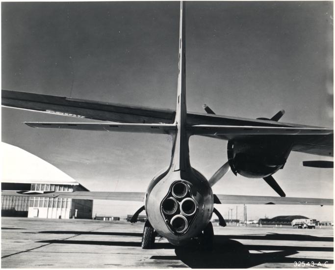 View of Bell X-1's rocket engine