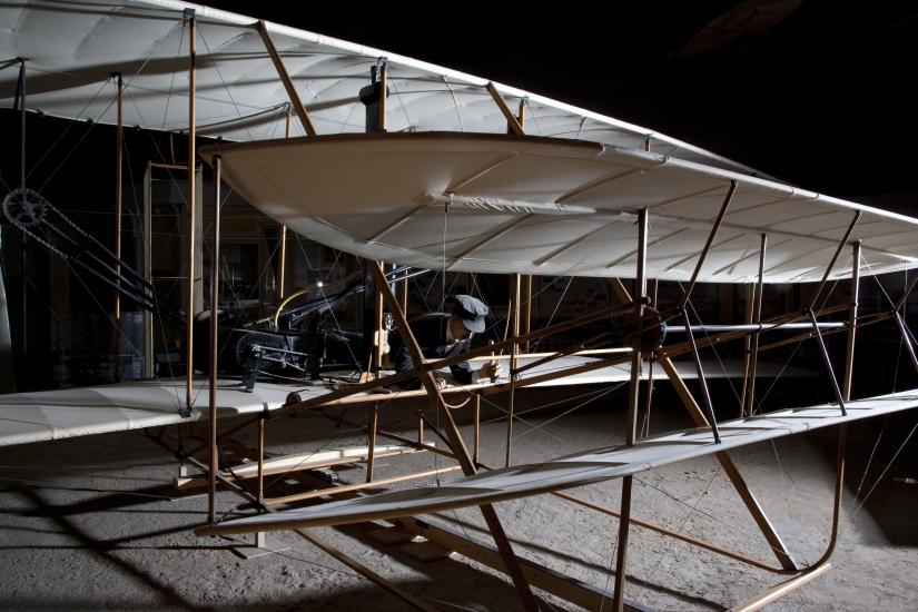 1903 Wright flyer at the Museum