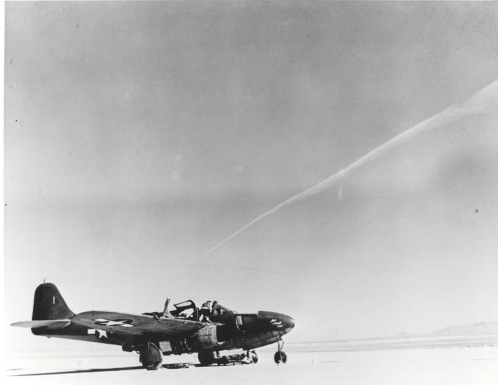 Bell XP-59A Airacomet on Runway